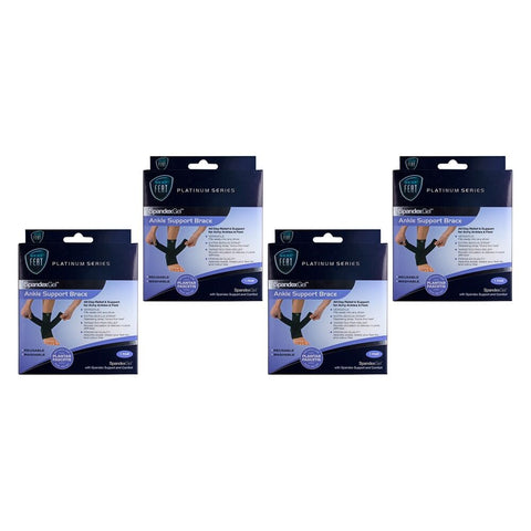 Neat Feat Spandex Gel Ankle Brace, Medium Pack of 4