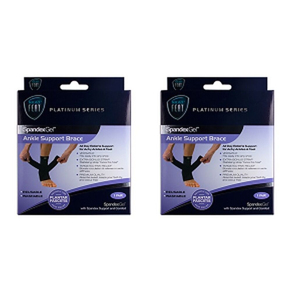 Neat Feat Spandex Gel Ankle Brace, Large Pack of 2