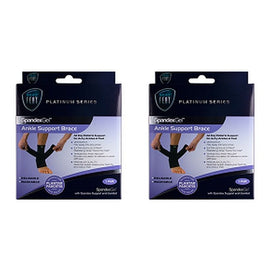 Neat Feat Spandex Gel Ankle Brace, Large Pack of 2