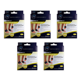 Neat Feat Spandex Gel Compression Arch Band, Medium Pack of 5