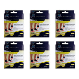 Neat Feat Spandex Gel Compression Arch Band, Medium Pack of 6