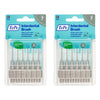 TEPE Interdental Brush Original Grey Pack (ISO 7) 6 Pack Bundle of 2