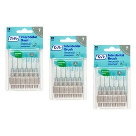 TEPE Interdental Brush Original Grey Pack (ISO 7) 6 Pack Bundle of 3