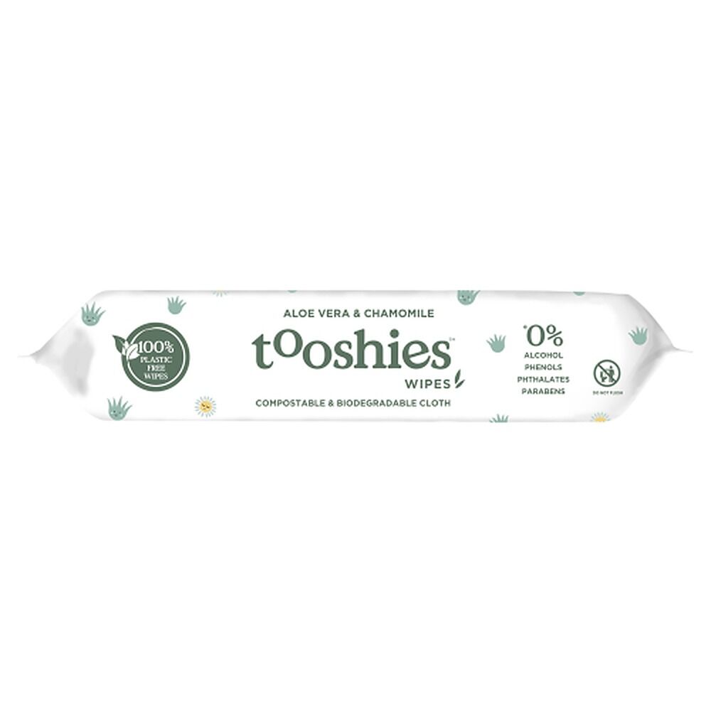 Tooshies Eco Aloe Vera & Chamomile Baby Wipes 70 Pack