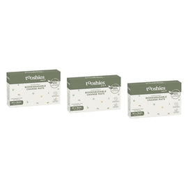Tooshies Eco Baby Biodegradable Change Mats 10 Pack Bundle of 3