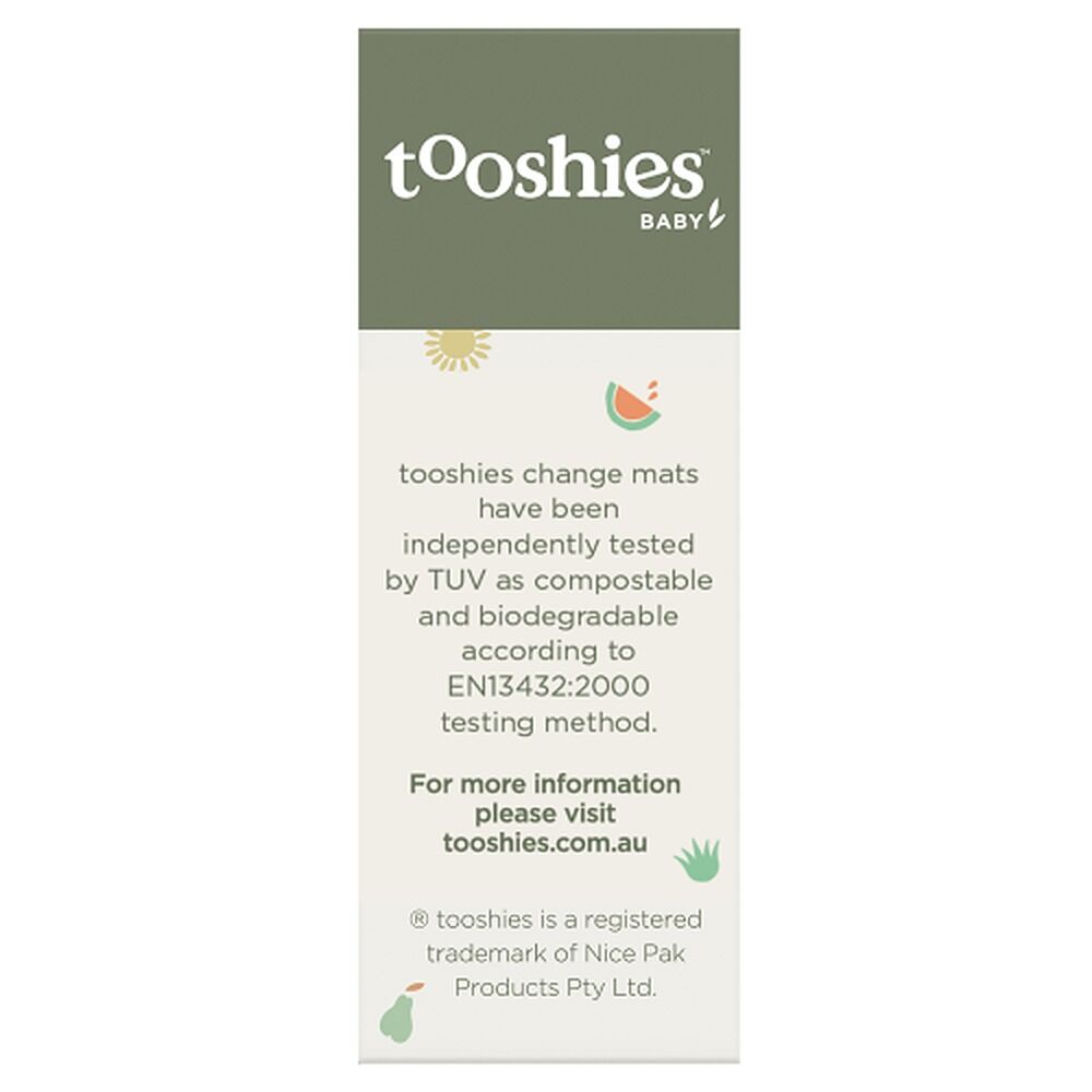 Tooshies Eco Baby Biodegradable Change Mats 10 Pack