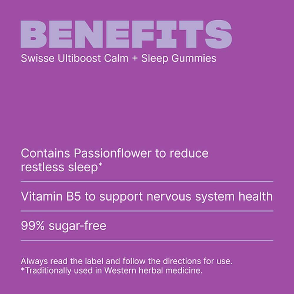 Swisse Ultiboost Calm + Sleep Gummies Berry 60 Pastilles