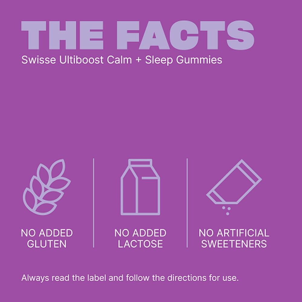Swisse Ultiboost Calm + Sleep Gummies Berry 60 Pastilles