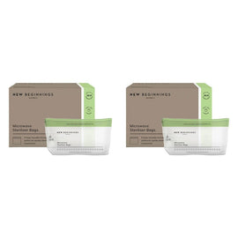 New Beginnings Microwave Steriliser Bags 6 Pack Bundle of 2