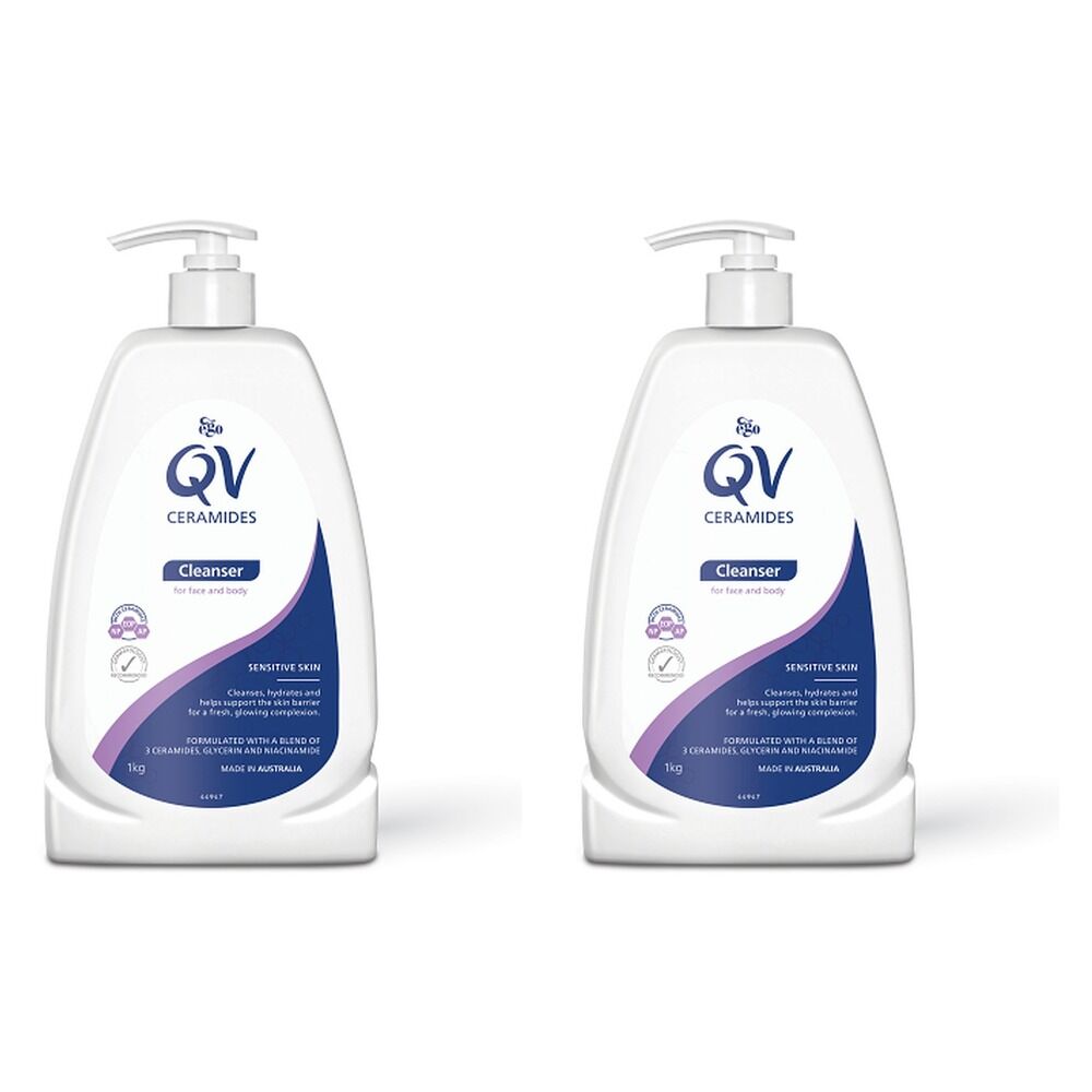 Ego QV Ceramides Cleanser 1kg Pack of 2