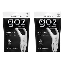 Dentagenie Molar Flosspyx Minty Floss Picks 36 Pack Bundle of 2
