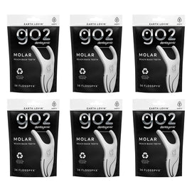 Dentagenie Molar Flosspyx Minty Floss Picks 36 Pack Bundle of 6