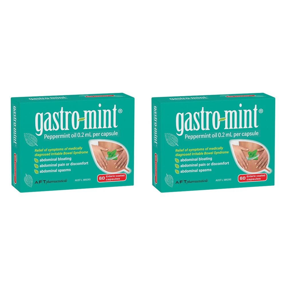 Gastromint Peppermint Oil 60 Capsules Pack of 2