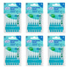 TEPE Interdental Brush 0.6mm Blue 6 Pack Bundle of 6