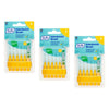 TEPE Interdental Brush 0.7mm Yellow 6 Pack Bundle of 3