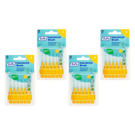 TEPE Interdental Brush 0.7mm Yellow 6 Pack Bundle of 4
