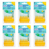 TEPE Interdental Brush 0.7mm Yellow 6 Pack Bundle of 6