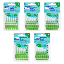 TEPE Interdental Brush 0.8mm Green 6 Pack Bundle of 5