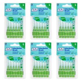 TEPE Interdental Brush 0.8mm Green 6 Pack Bundle of 6