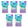 TEPE Interdental Brush 1.1mm Purple 6 Pack Bundle of 5