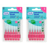 TEPE Interdental Brush 0.4mm Pink 6 Pack Bundle of 2
