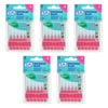 TEPE Interdental Brush 0.4mm Pink 6 Pack Bundle of 5