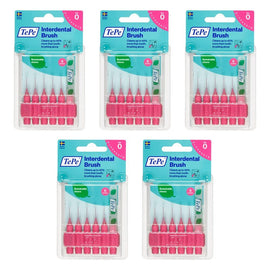 TEPE Interdental Brush 0.4mm Pink 6 Pack Bundle of 5