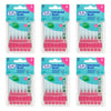 TEPE Interdental Brush 0.4mm Pink 6 Pack Bundle of 6