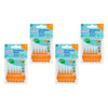 TEPE Interdental Brush 0.45mm Orange 6 Pack Bundle of 4