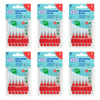 TEPE Interdental Brush 0.5mm Red 6 Pack Bundle of 6