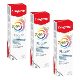 Colgate Total Plaque Release Toothpaste Farm-Grown Natural Mint 95g Pack of 3