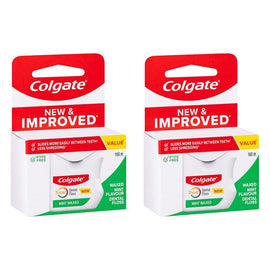 Colgate Total Dental Floss Waxed Mint Flavour 100m Pack of 2
