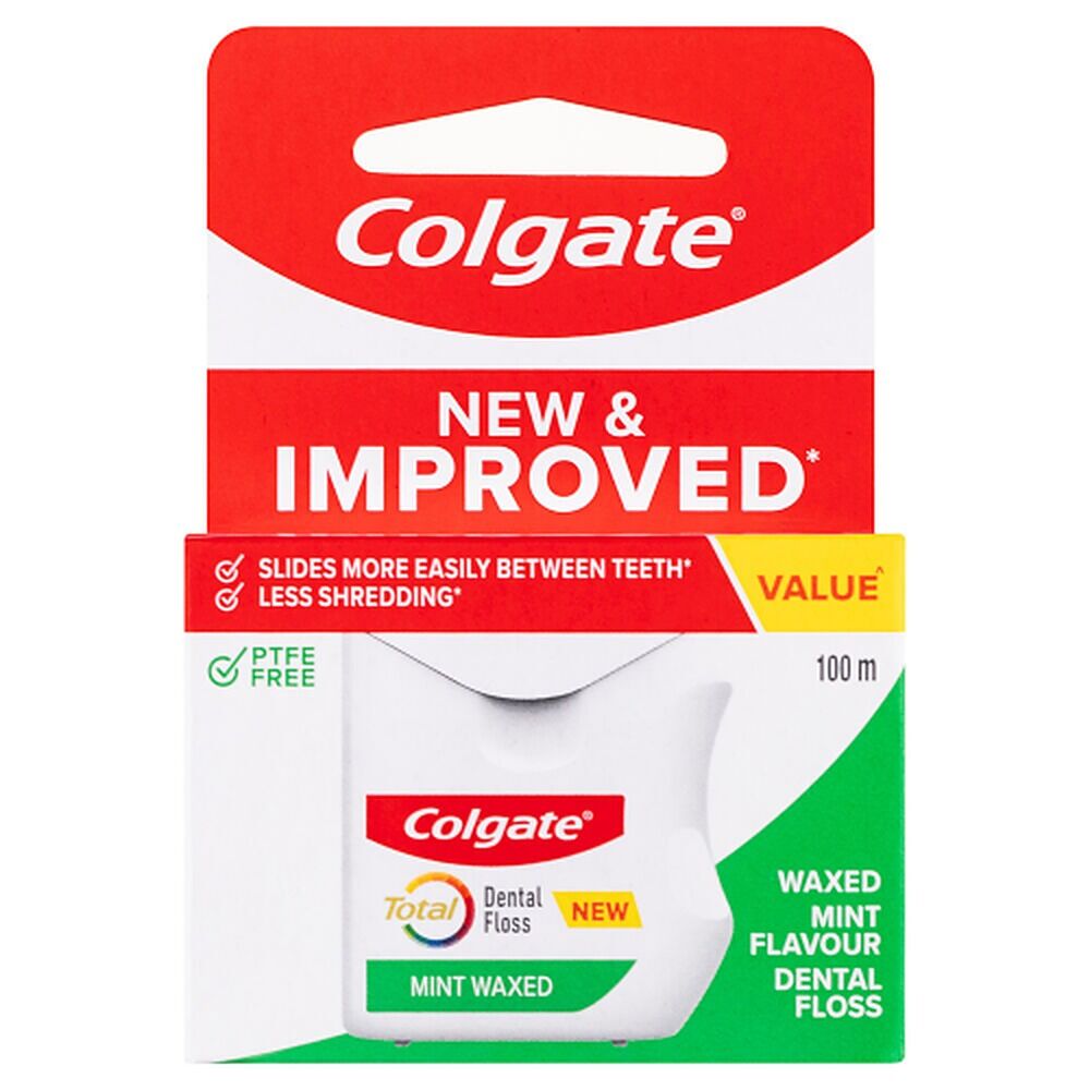 Colgate Total Dental Floss Waxed Mint Flavour 100m