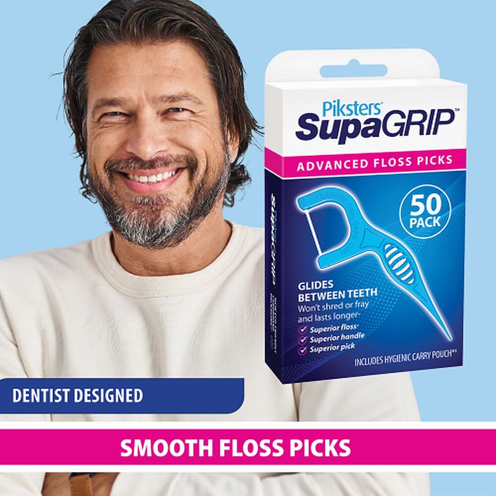 Piksters SupaGRIP Floss Picks 50 Pack