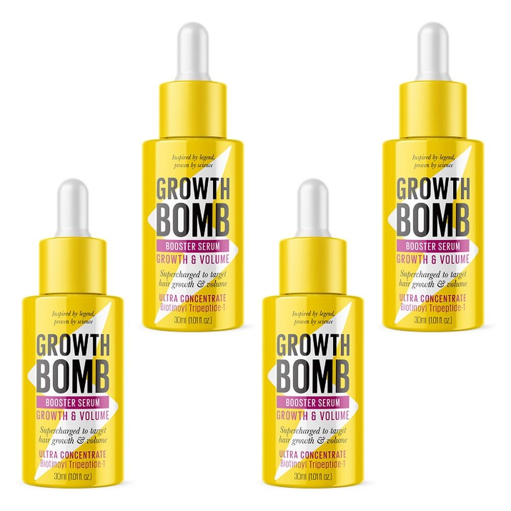 Growth Bomb Booster Serum Growth & Volume 30mL Pack of 4