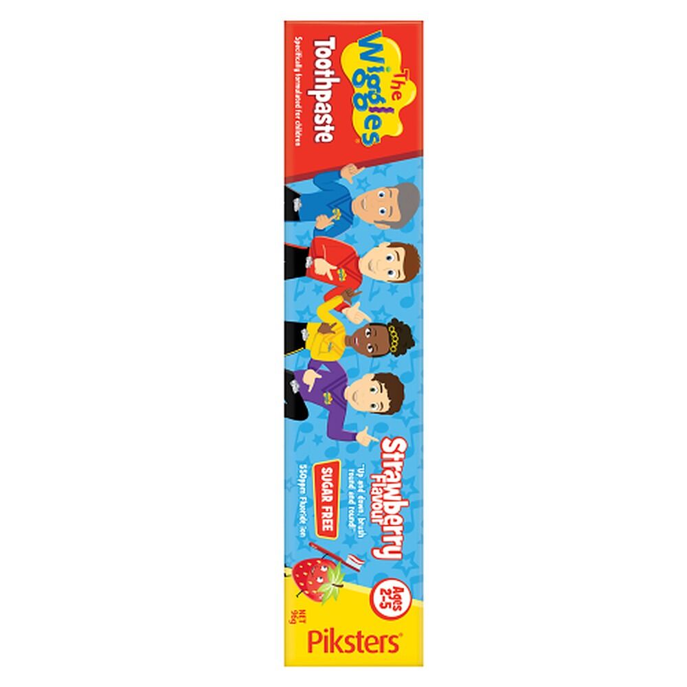 Piksters The Wiggles Kids Toothpaste Strawberry 2-5 Years 96g
