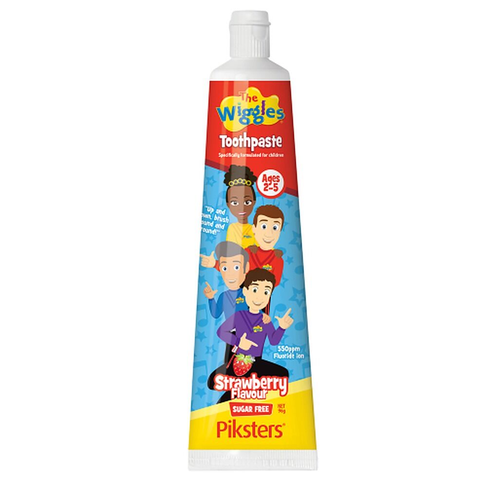 Piksters The Wiggles Kids Toothpaste Strawberry 2-5 Years 96g