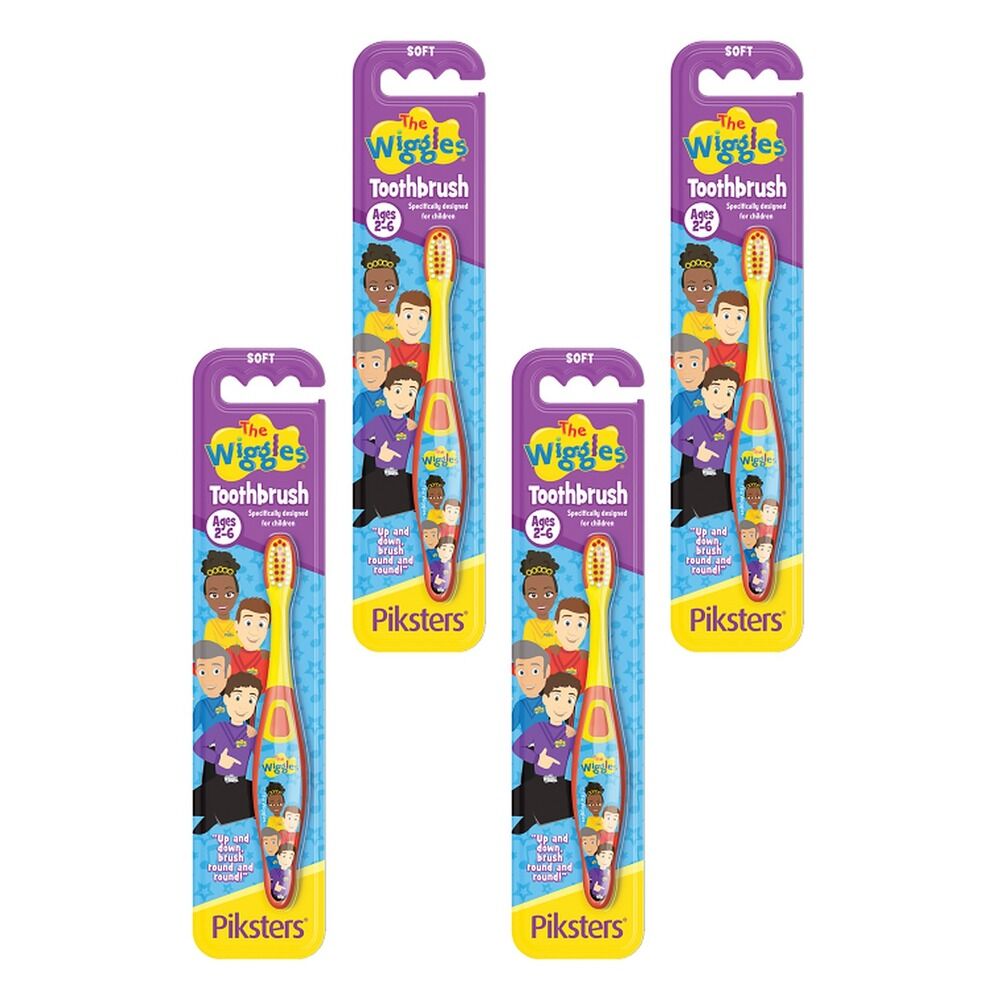 Piksters The Wiggles Toothbrush Soft Pack of 4