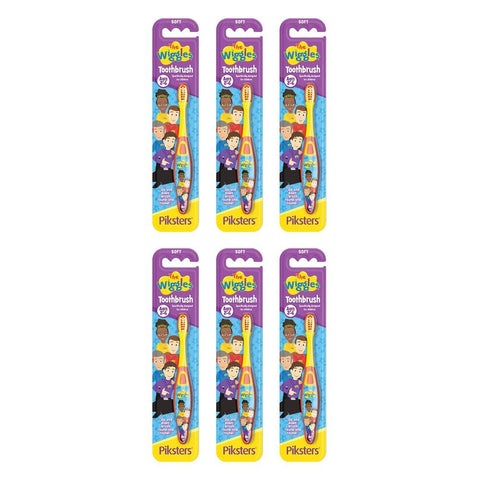 Piksters The Wiggles Toothbrush Soft Pack of 6
