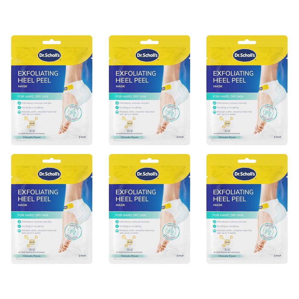 Scholl ExpertCare Exfoliating Heel Peel Pack of 6
