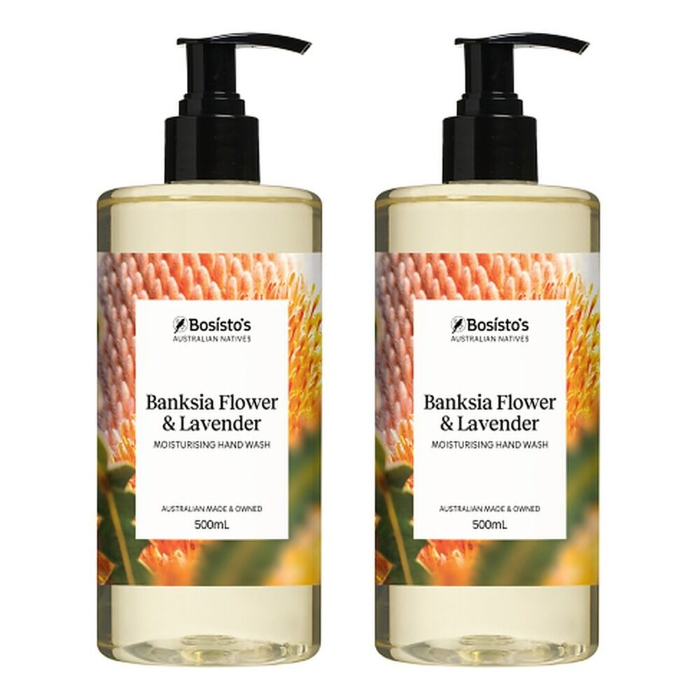Bosisto's Banksia Flower and Lavender Hand Wash 500mL x 3 Bundle of 2