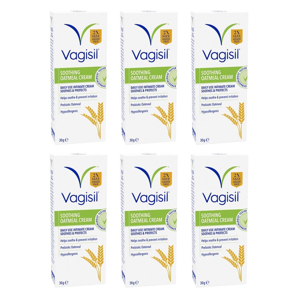 Vagisil Soothing Oatmeal Cream 30g Pack of 6