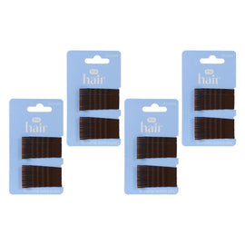 Pharmacy Health Blending Bobby Pins Brunette 30 Pack Bundle of 4