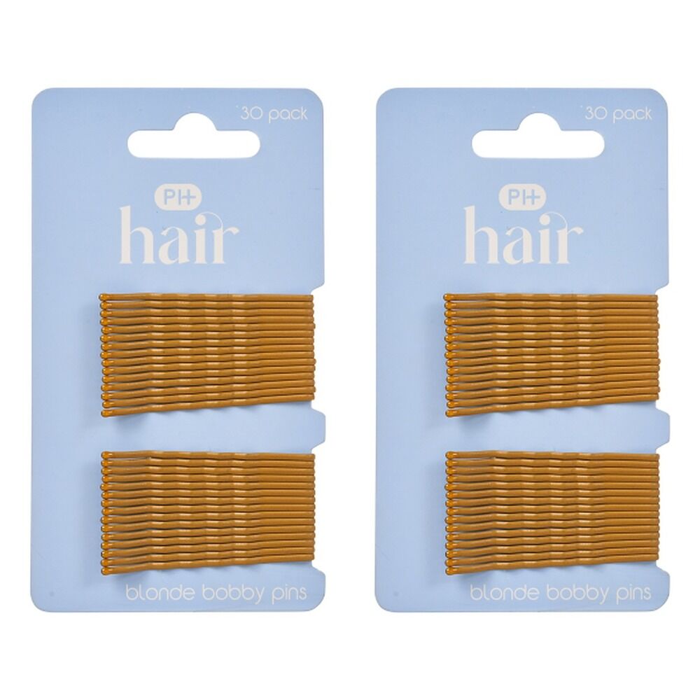 Pharmacy Health Blending Bobby Pins Blonde 30 Pack Bundle of 2