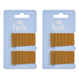 Pharmacy Health Blending Bobby Pins Blonde 30 Pack Bundle of 2