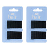 Pharmacy Health Blending Bobby Pins Black 30 Pack Bundle of 2