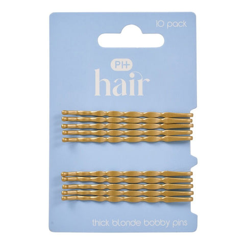 Pharmacy Health Thick Bobby Pins Blonde 10 Pack
