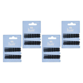 Pharmacy Health Thick Bobby Pins Black 10 Pack Bundle of 4