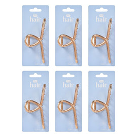Pharmacy Health Twist Claw Clip Gold Pack of 6