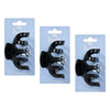 Pharmacy Health Medium Claw Clip Black Pack of 3